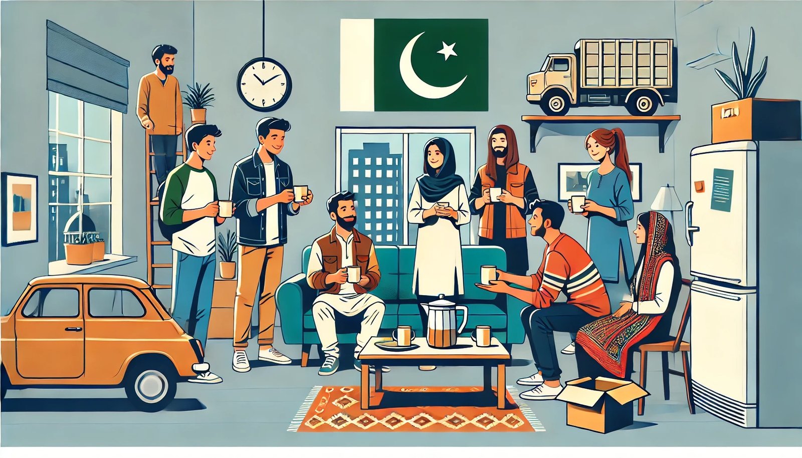 Sharing Pakistani hospitality over a meal