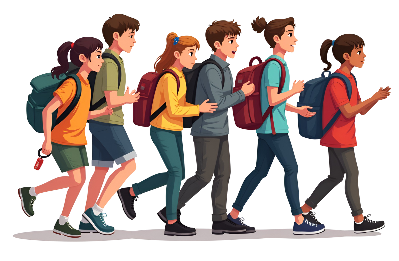 Happy PSAA students smiling together