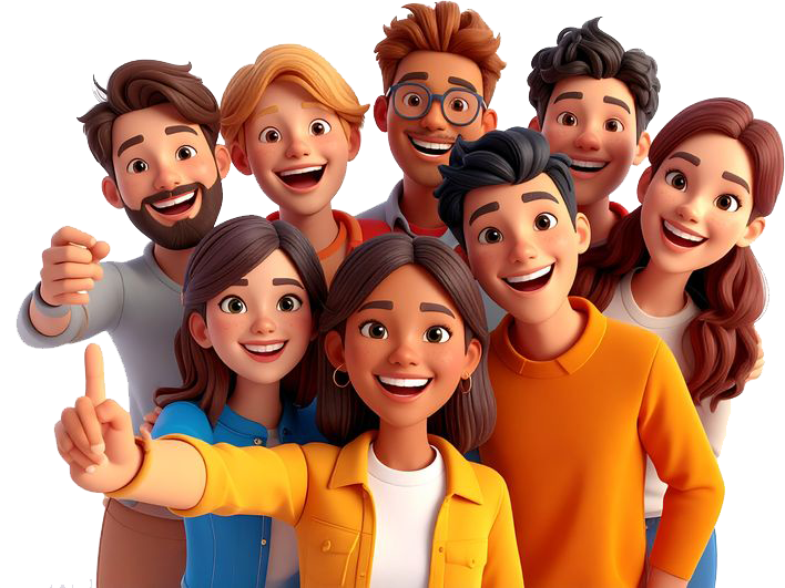 Group of smiling PSAA students together